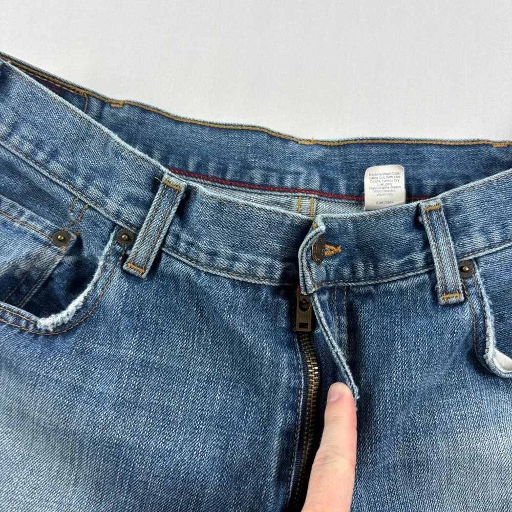 Vintage Abercrombie & Fitch Jeans Mens 36x34 Blue Bootcut Denim Y2K USA Made